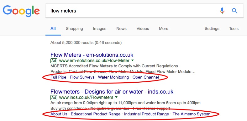 Google Ads - ad copy example